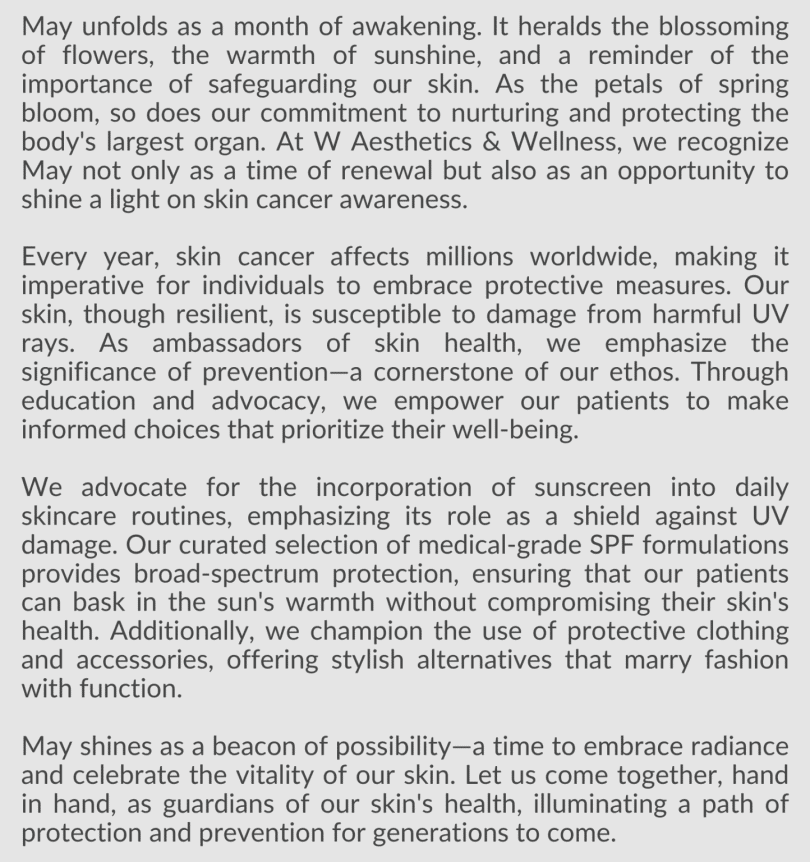 May Twentyfour Newsletter image three waestheticsandwellness In Bend OR